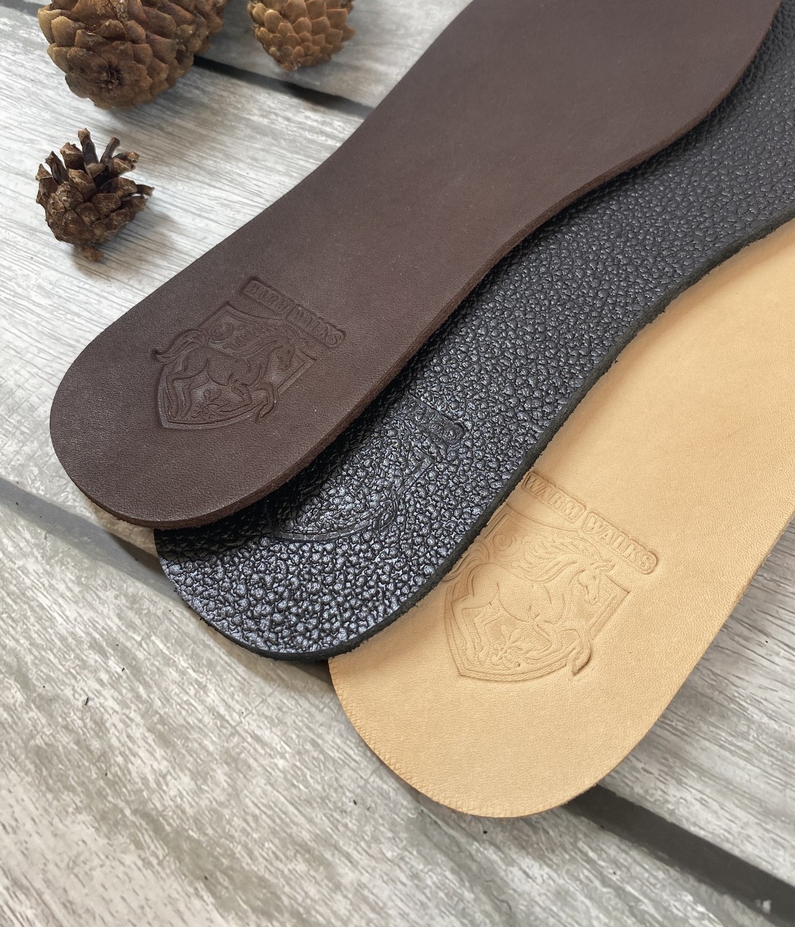 стельки из толстой натуральной кожи